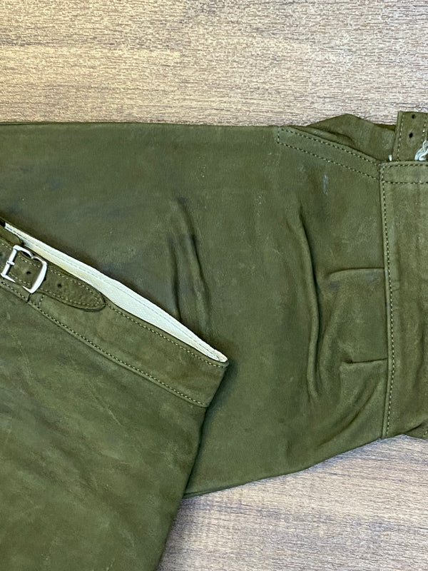 Trachtenlederhose Kniebundhose Vintage Herren Bund 88 cm, Gr.48