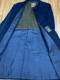 Manteau loden bleu foncé manteau traditionnel homme taille 54 vintage