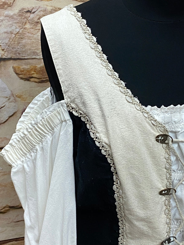 Damen Trachtenoberteil von Siebenstein – Schwarz/Beige, Größe 44