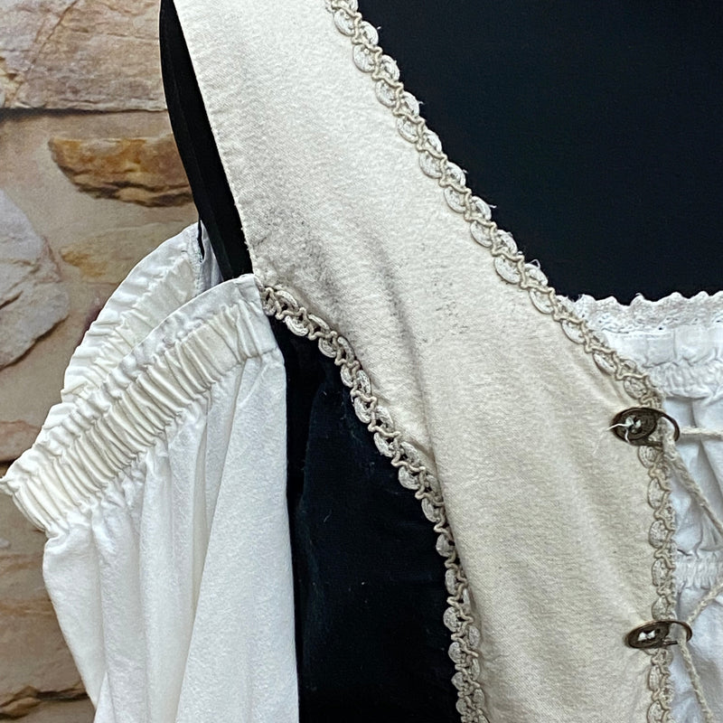 Damen Trachtenoberteil von Siebenstein – Schwarz/Beige, Größe 44