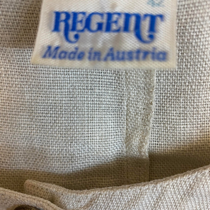 Vintage Trachtenbluse aus Leinen, Ansicht 3