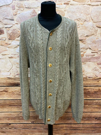 Vintage Trachten-Strickjacke für Herren – Größe 64