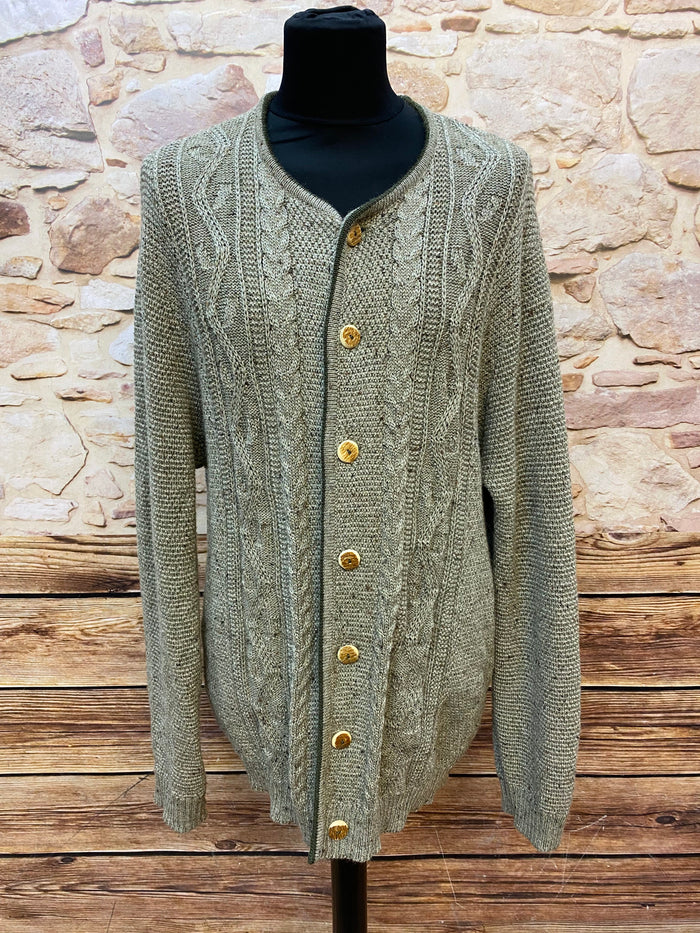 Vintage Trachten-Strickjacke für Herren – Größe 64