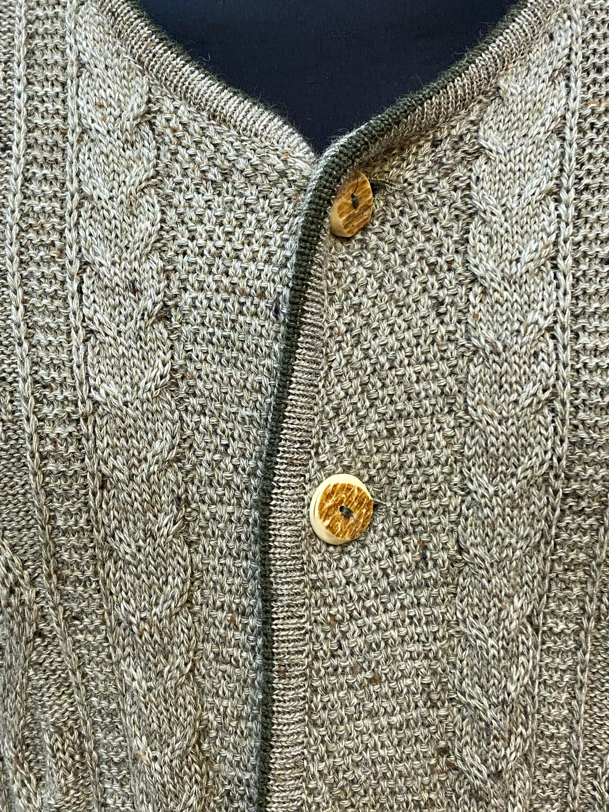 Vintage Trachten-Strickjacke für Herren – Größe 64