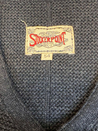 Vintage Strickjacke in Schwarz von Stockerpoint – Größe 54