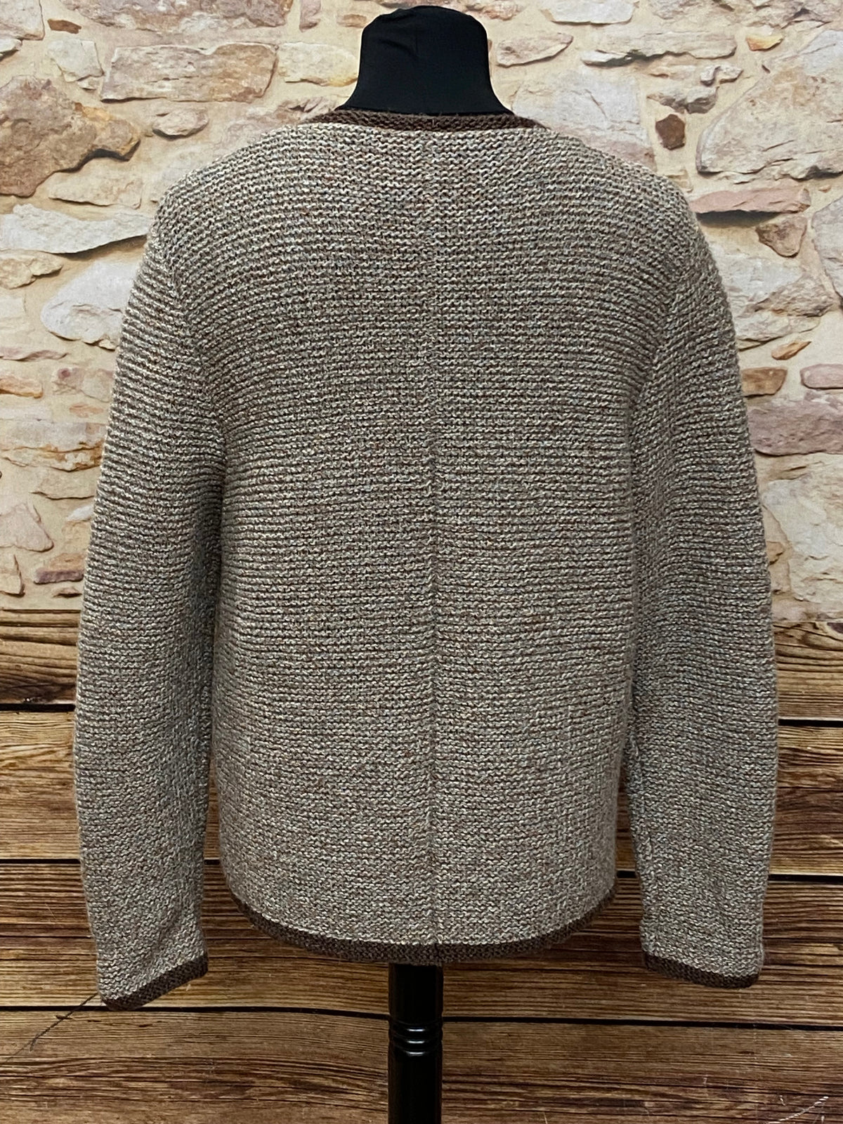 Veste traditionnelle vintage, cardigan, style maison de campagne taille 52 