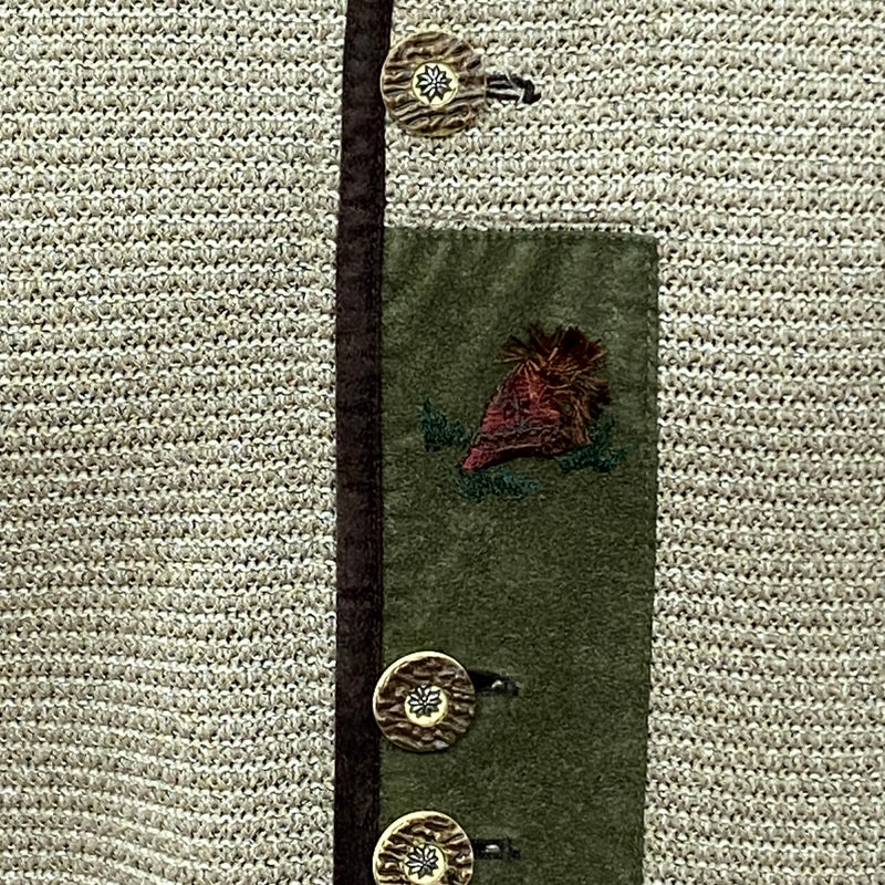 Vintage Trachten-Strickweste Herren – Größe 50