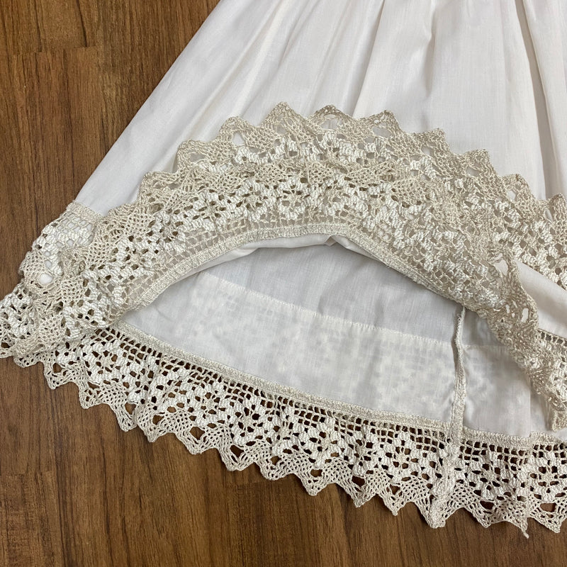 Vintage Unterrock weiß für kurzen Trachtenrock 41 cm lang, Gr.38