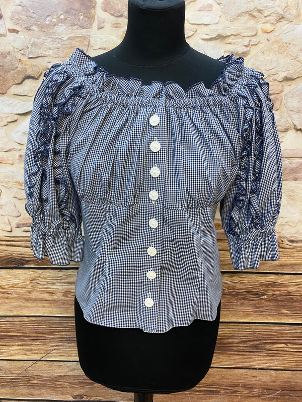 Karierte Trachtenbluse von Landhaus C&A Naturally – Glad