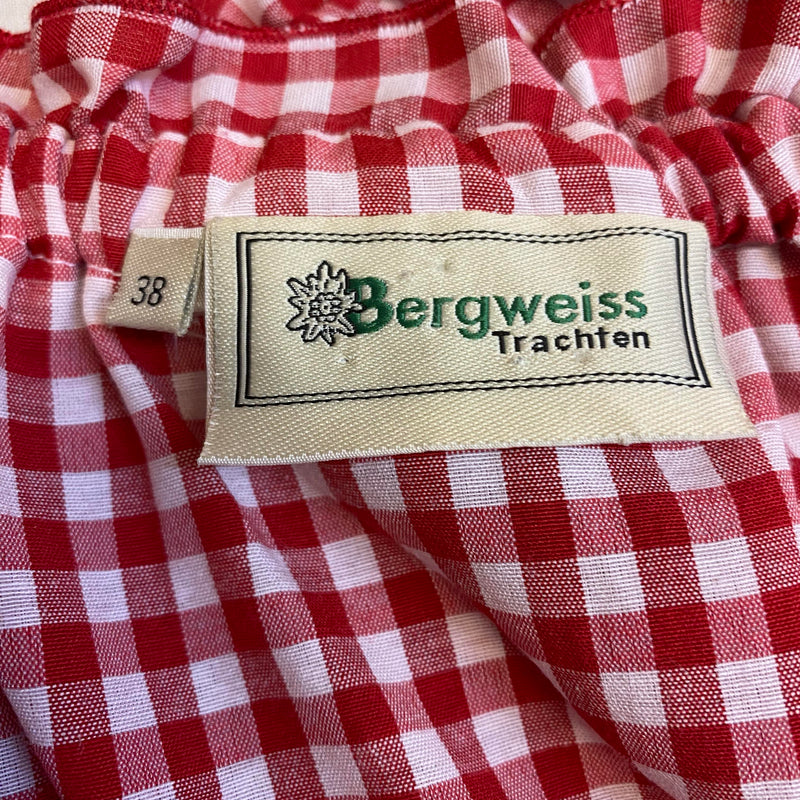 Trachtenbluse rot kariert Gr.36