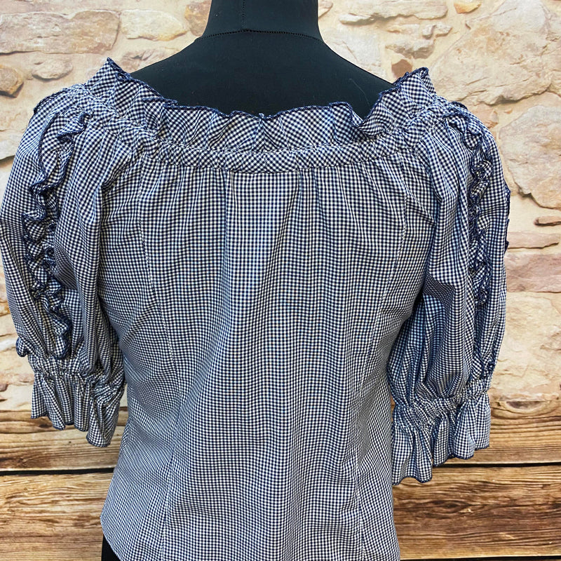 Karierte Trachtenbluse von Landhaus C&A Naturally Gr.38