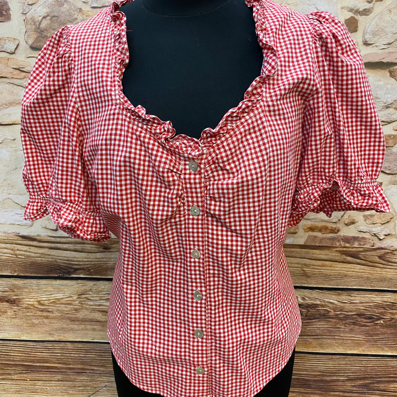 Trachtenbluse Karomuster – Spieth & Wensky