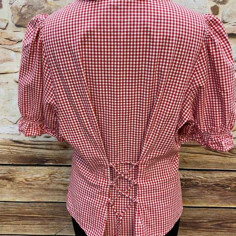Trachtenbluse - Karomuster – Spieth & Wensky, Gr.44