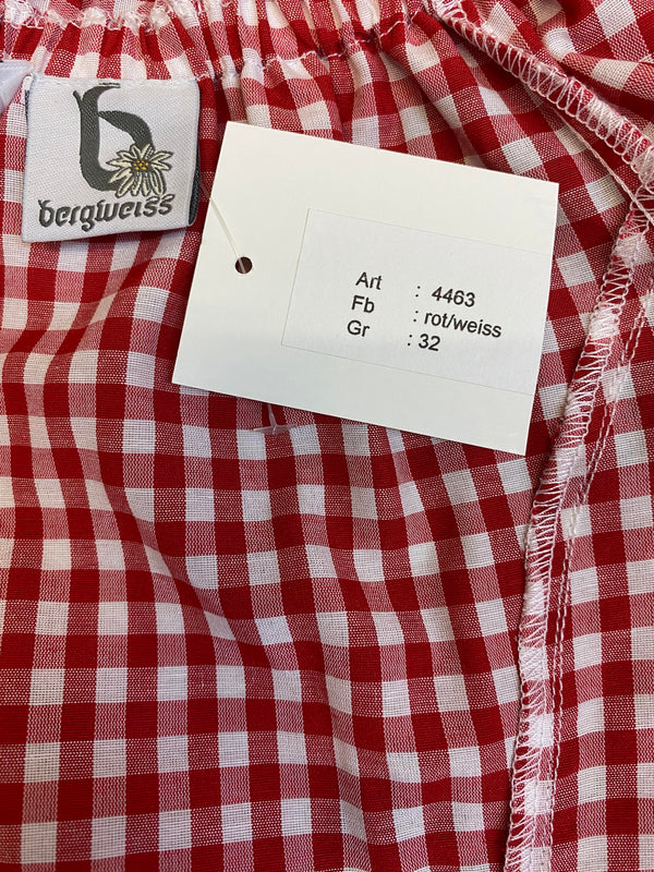 Trachtenbluse rot kariert Gr.32