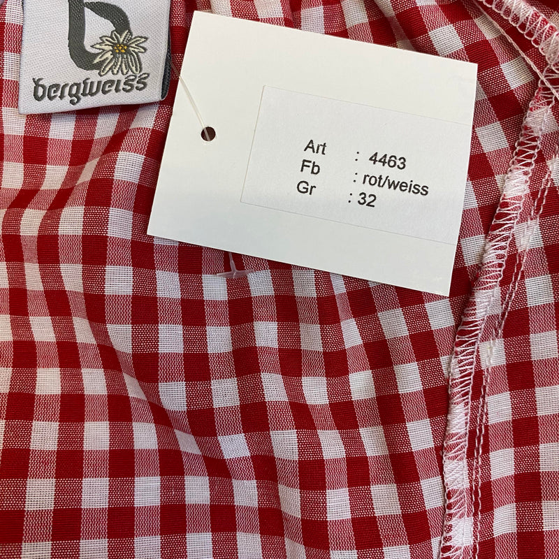 Trachtenbluse rot kariert Gr.32