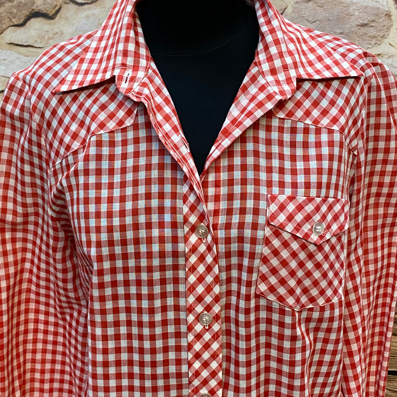 Vintage Trachtenbluse in Größe 44