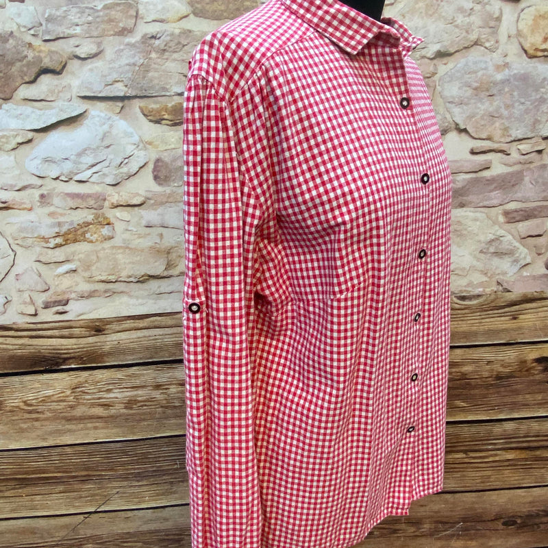 Trachtenbluse in Größe 44 – 100% Baumwolle für maximalen Komfort