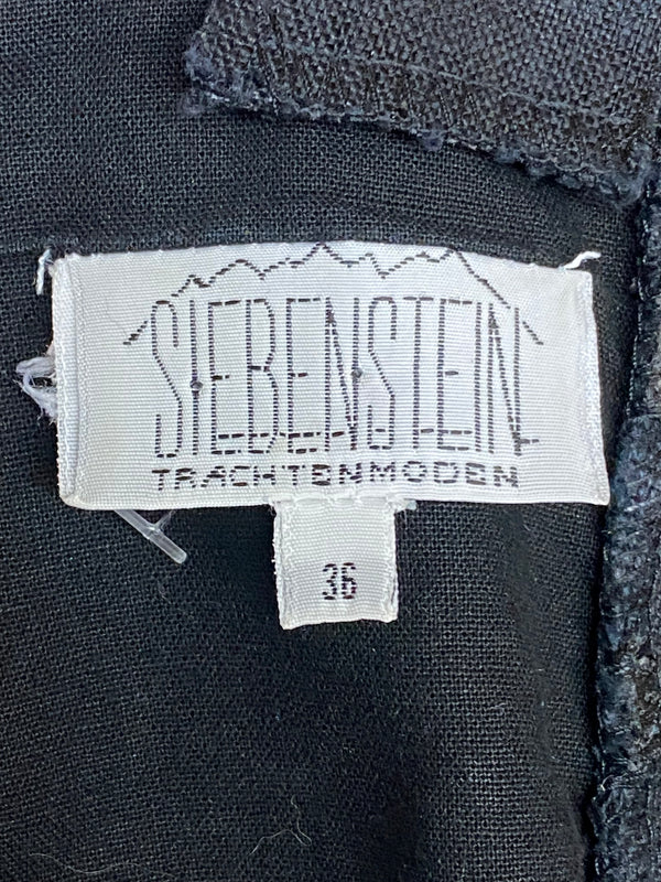 Damen Trachtenmieder von Siebenstein – Schwarz/Beige, Größe 36