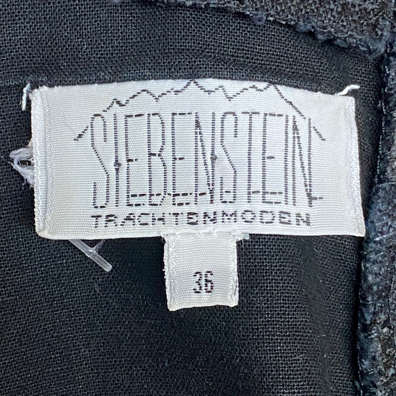 Damen Trachtenmieder von Siebenstein – Schwarz/Beige, Größe 36