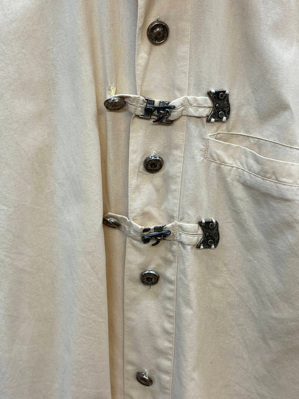 Vintage Trachtenhemd Herren – Cremeweiß – Gr. 37/38