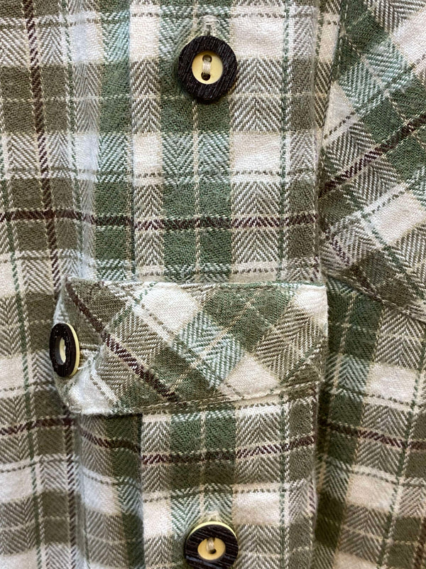 Trachtenhemd Jungen – kariert in Grün | St. Peter Trachten | Gr. 152