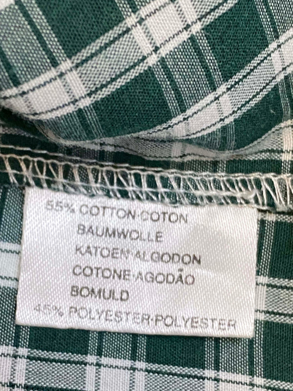 Trachtenhemd  – Grün kariert – Größe 41/42