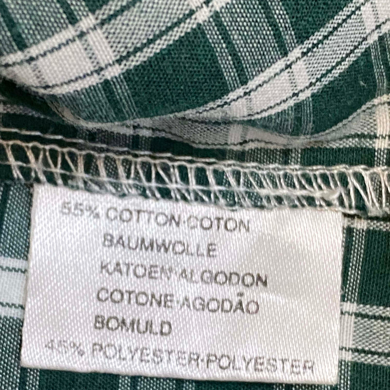 Trachtenhemd  – Grün kariert – Größe 41/42