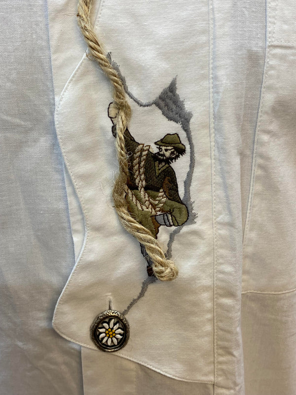 Kurzarm-Trachtenhemd aus Baumwolle