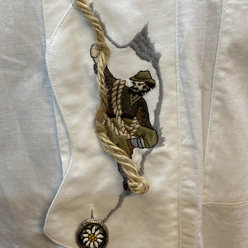 Kurzarm-Trachtenhemd aus Baumwolle