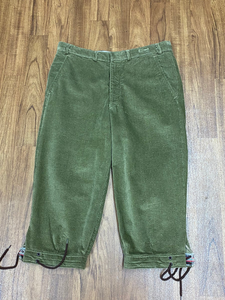 Grüne Trachtenhose Kniebund Hose aus Cord Vintage Herren Gr.46