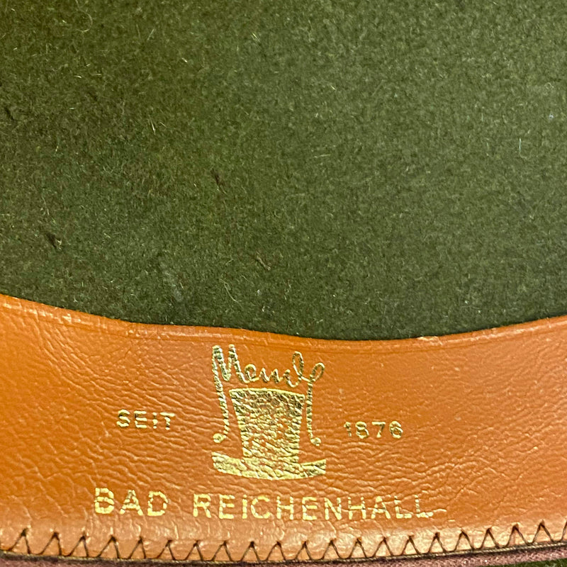 Vintage Trachtenhut grün Filz Gr. 56 – Bad Reichenhall Markenhut, Ansicht 4