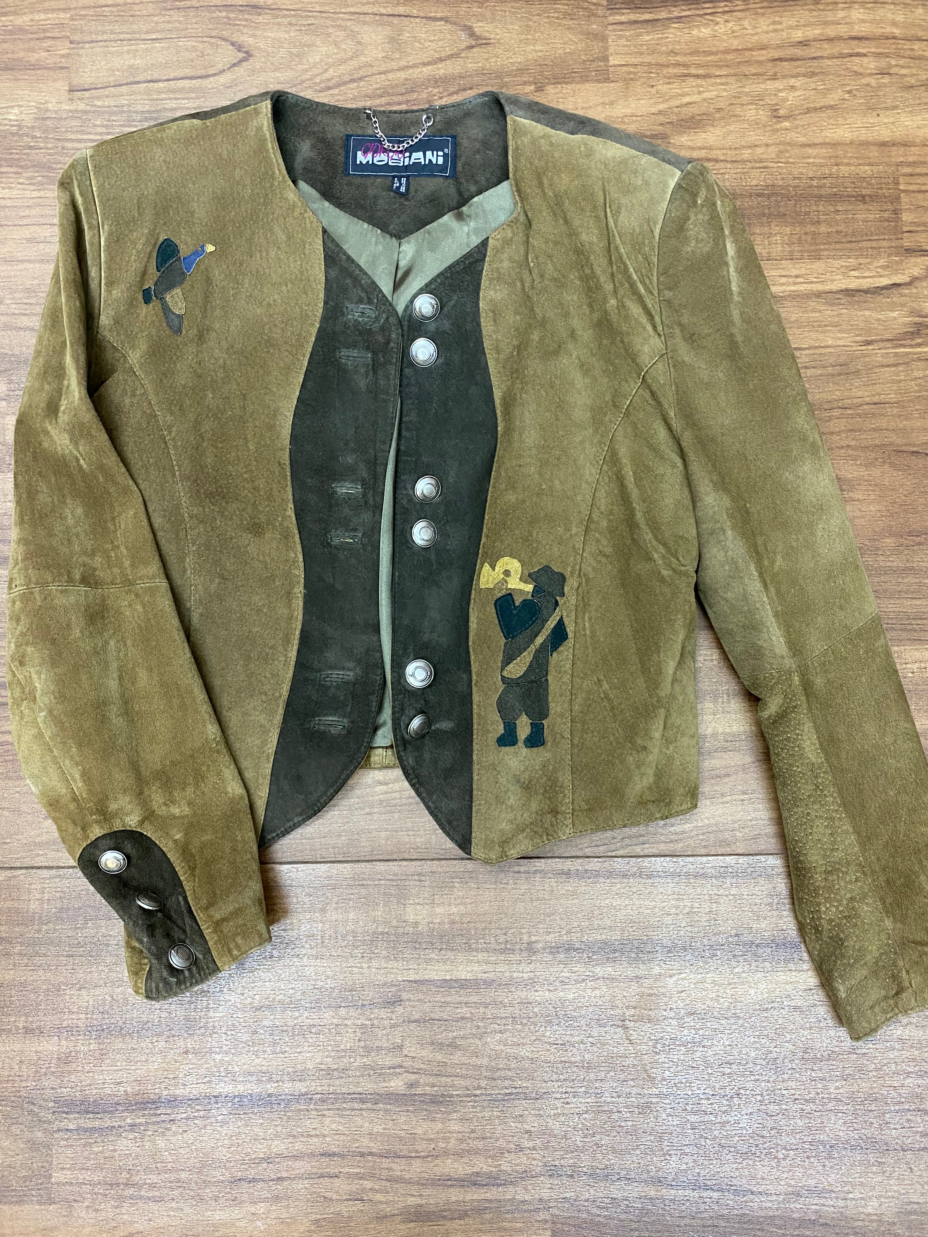 Trachtenjacke Vintage Jacke kurz Damen Gr.36