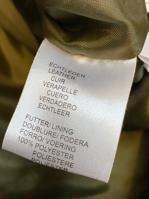 Trachtenjacke Herren Leder grün Stickerei Vintage Landhaus Gr. 50, Ansicht 4
