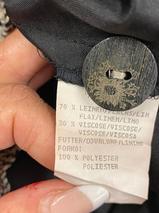 Kurzes Trachtenkleid im Landhausstil in der Farbe schwarz/beige Gr.34