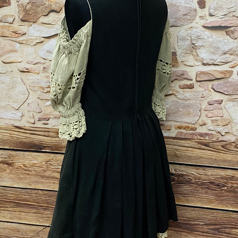 Kurzes Trachtenkleid Landhaus Kleid Gr.38