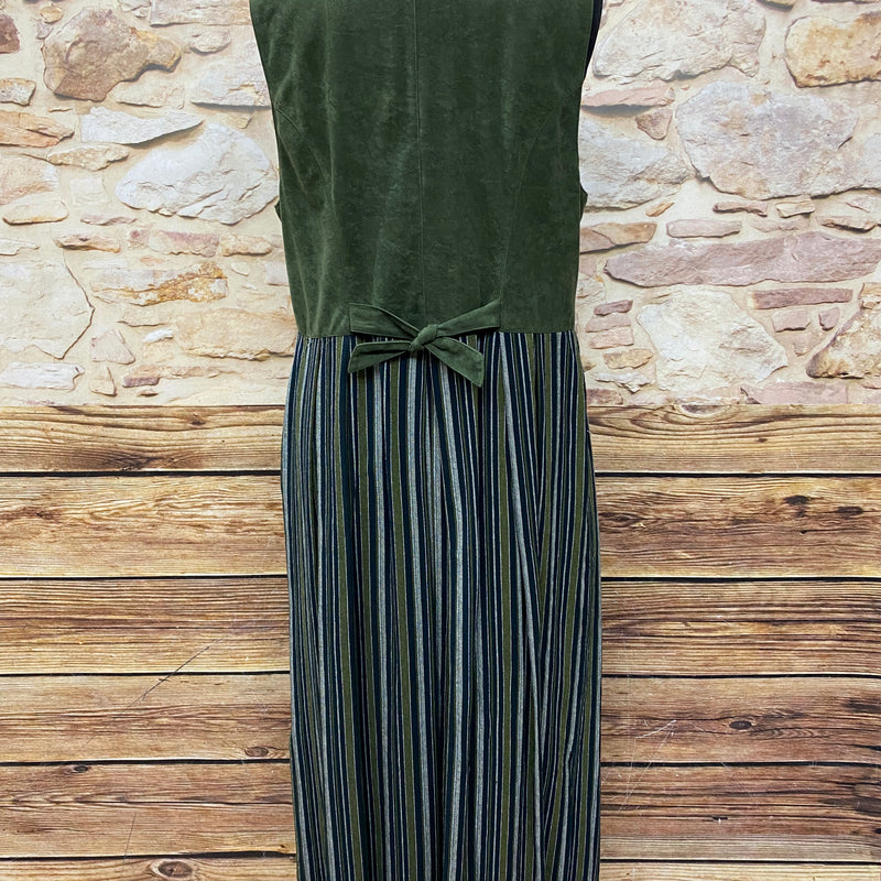 Landhaus Kleid, Trachtenkleid dunkelgün Gr.44 - Vintage