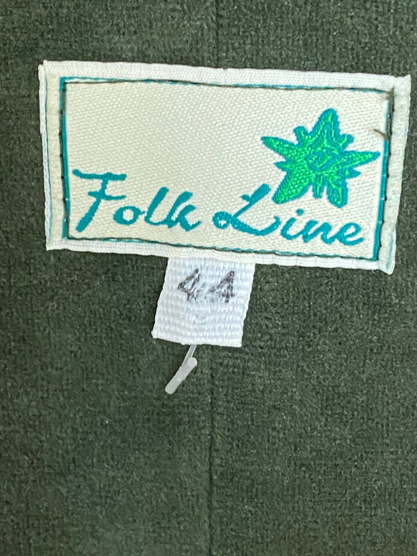 Landhaus Kleid, Trachtenkleid dunkelgün Gr.44 - Vintage