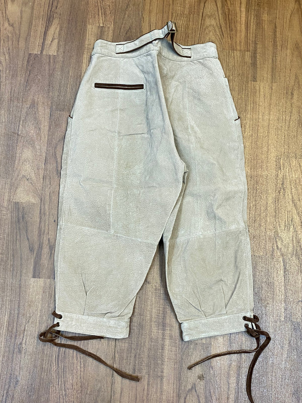Damen Trachtenlederhose Kniebundlederhose Gr.36 Vintage