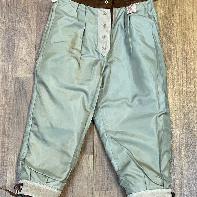 Damen Trachtenlederhose Kniebundlederhose Gr.36 Vintage