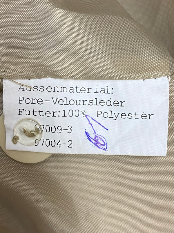 Trachtenmieder Ledercorsage Vintage - beige, Gr.44