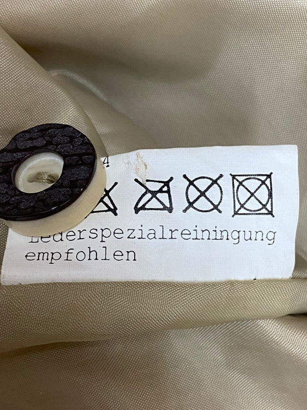 Trachtenmieder Ledercorsage Vintage - beige, Gr.44