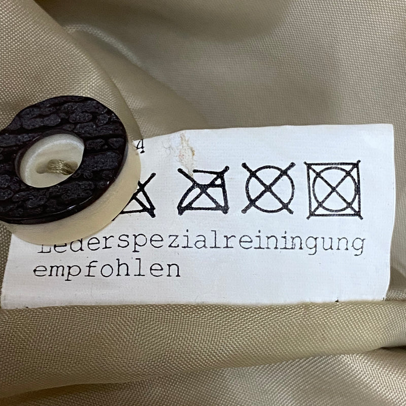 Trachtenmieder Ledercorsage Vintage - beige, Gr.44