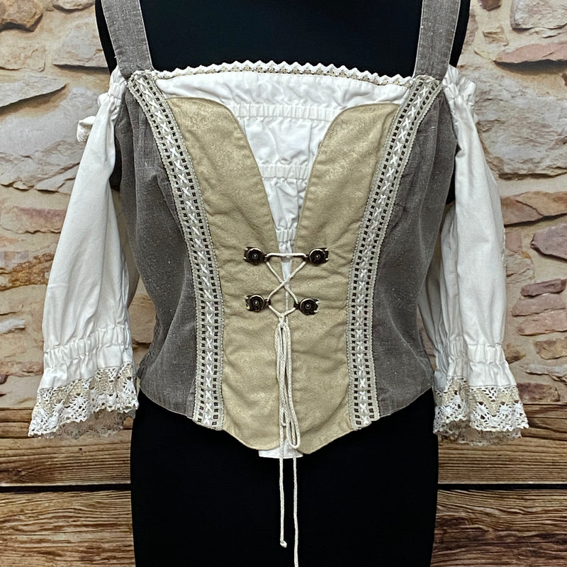 Trachtenmieder Trachten-Oberteil Damenshirt Gr.44