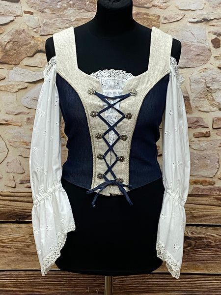 ´Damen Trachten-Mieder – Bluse, Größe 36