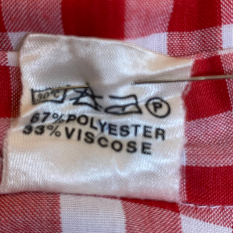 Karierte Trachtenbluse in Größe 40