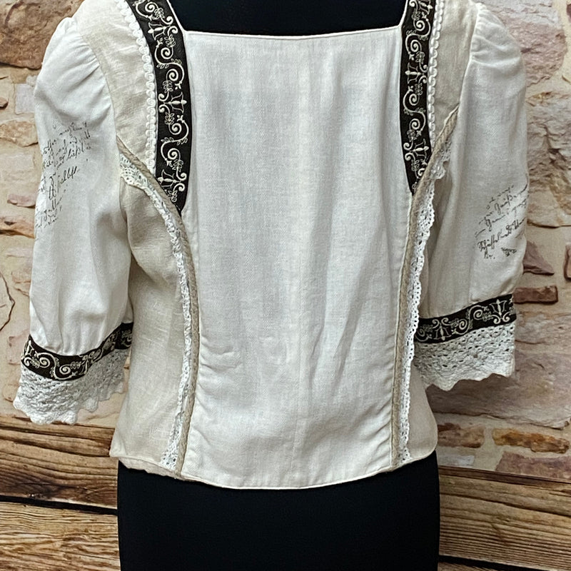Damen Trachtenmieder von Solo – Beige/Natur, Größe 40