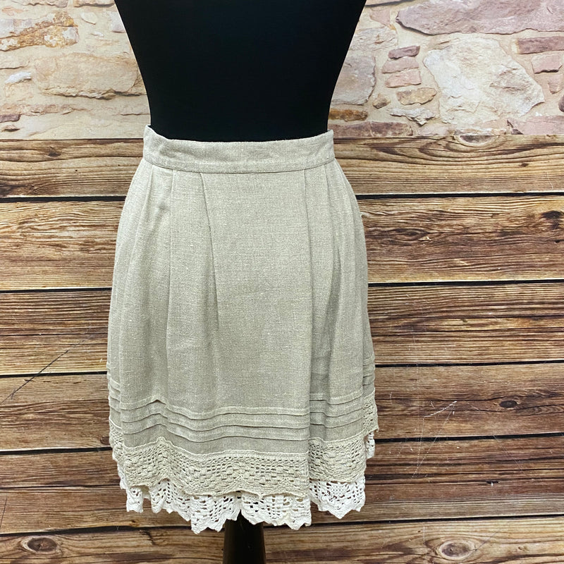 Damen Trachtenrock – Beige/Creme, Größe 40