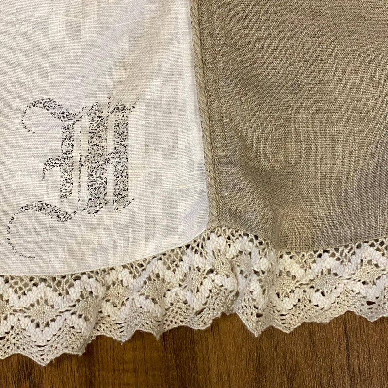 “Detailansicht Klöppelspitze am Saum des Trachtenrocks”