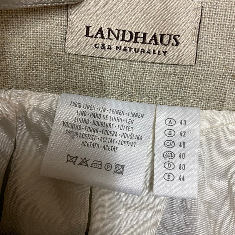 Damen Trachtenrock von Landhaus C&A – Beige und Schwarz, Größe 40