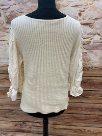 Vintage Trachtenshirt Größe 40 Beige